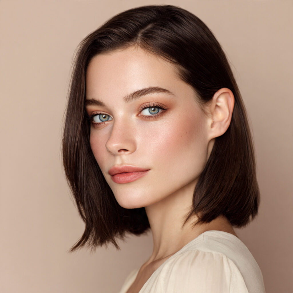 Minimalist Straight Hair Look Idea