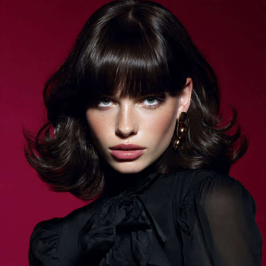 Butterfly Haircut Curtain Bangs with Modern Volume