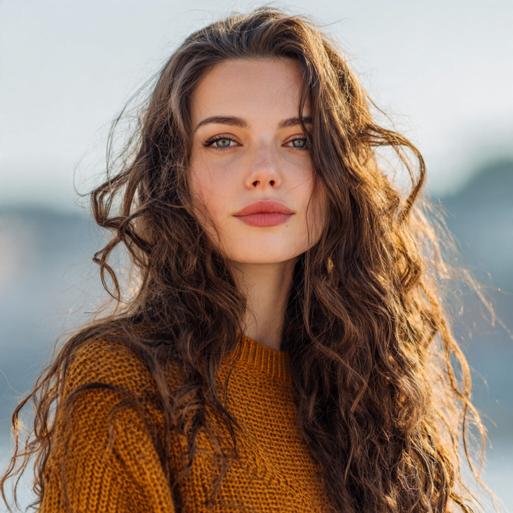 Natural texture long hair inspiration ideas