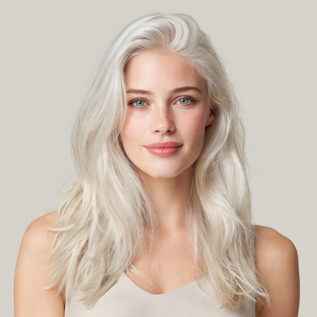Pearl Blonde White Hair Color Ideas