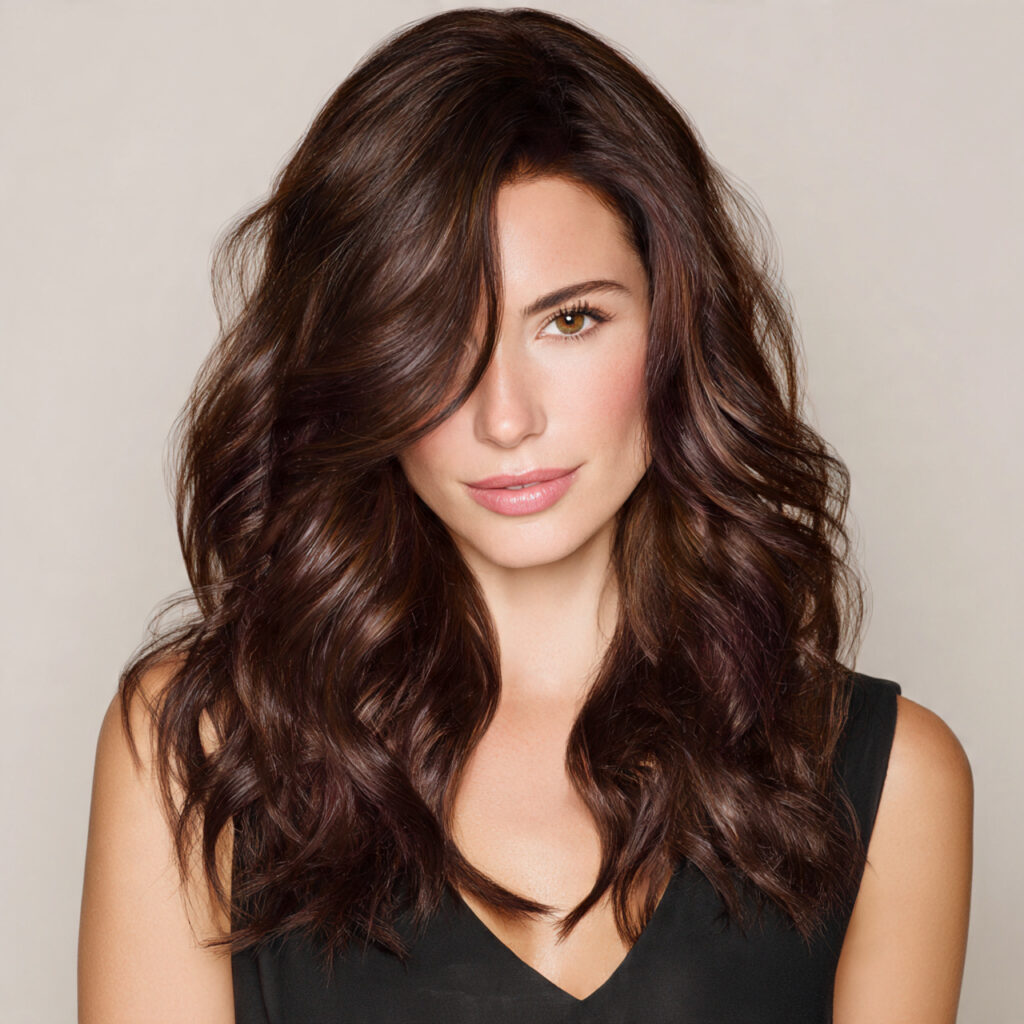 Chocolate Brown Hair Highlights Ideas