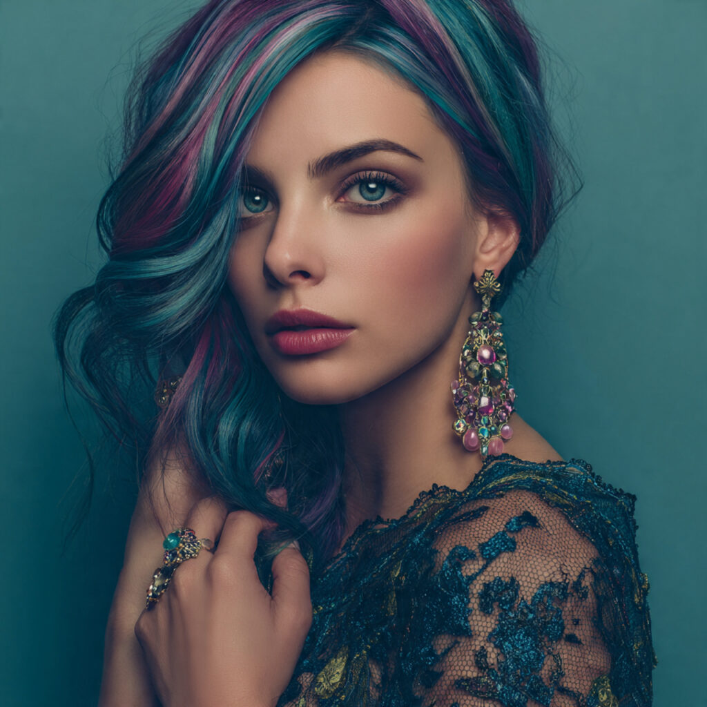Pastel Jewel-Tone Highlight Ideas