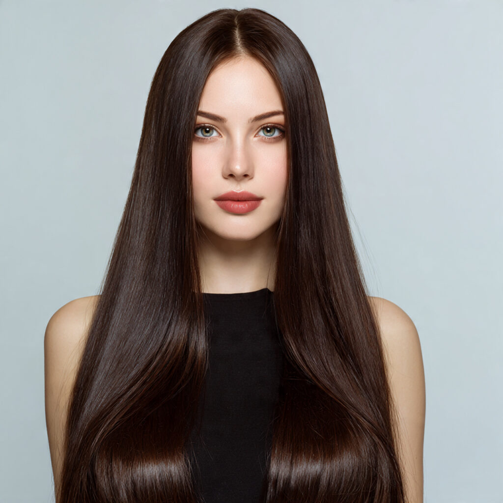 Sleek straight long hair inspiration ideas