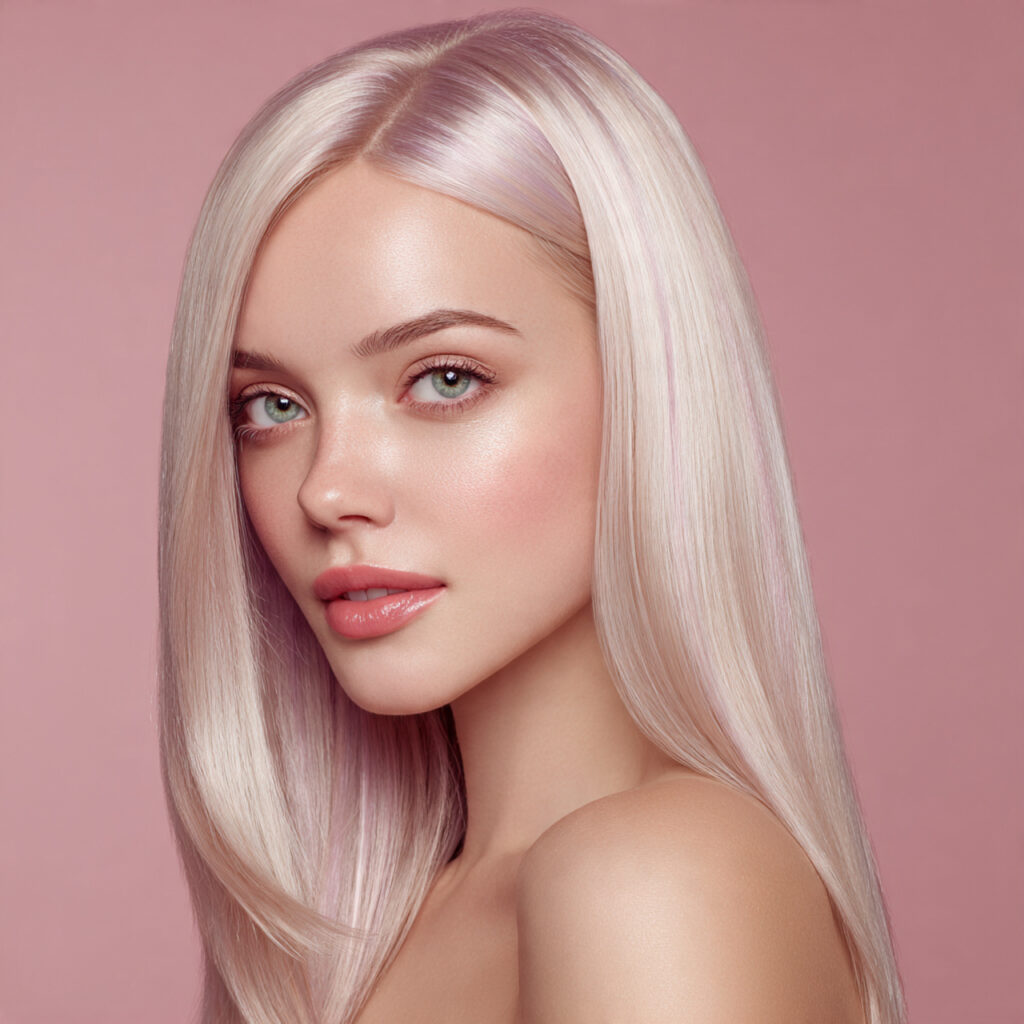 Soft Metallic Pastel Highlight Ideas