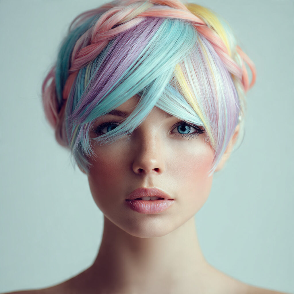 Artistic Pastel Color Block Highlight Ideas