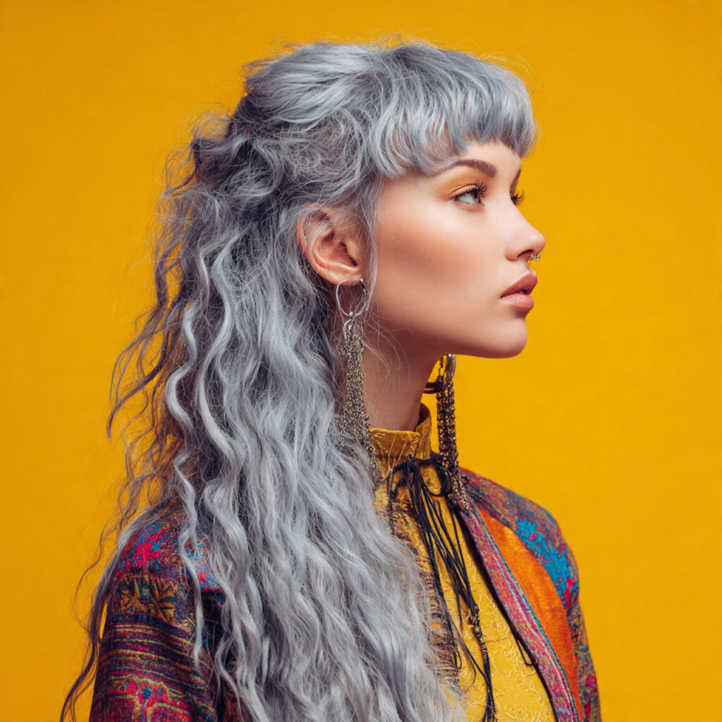 Textured Gray Mullet-Inspired Idea