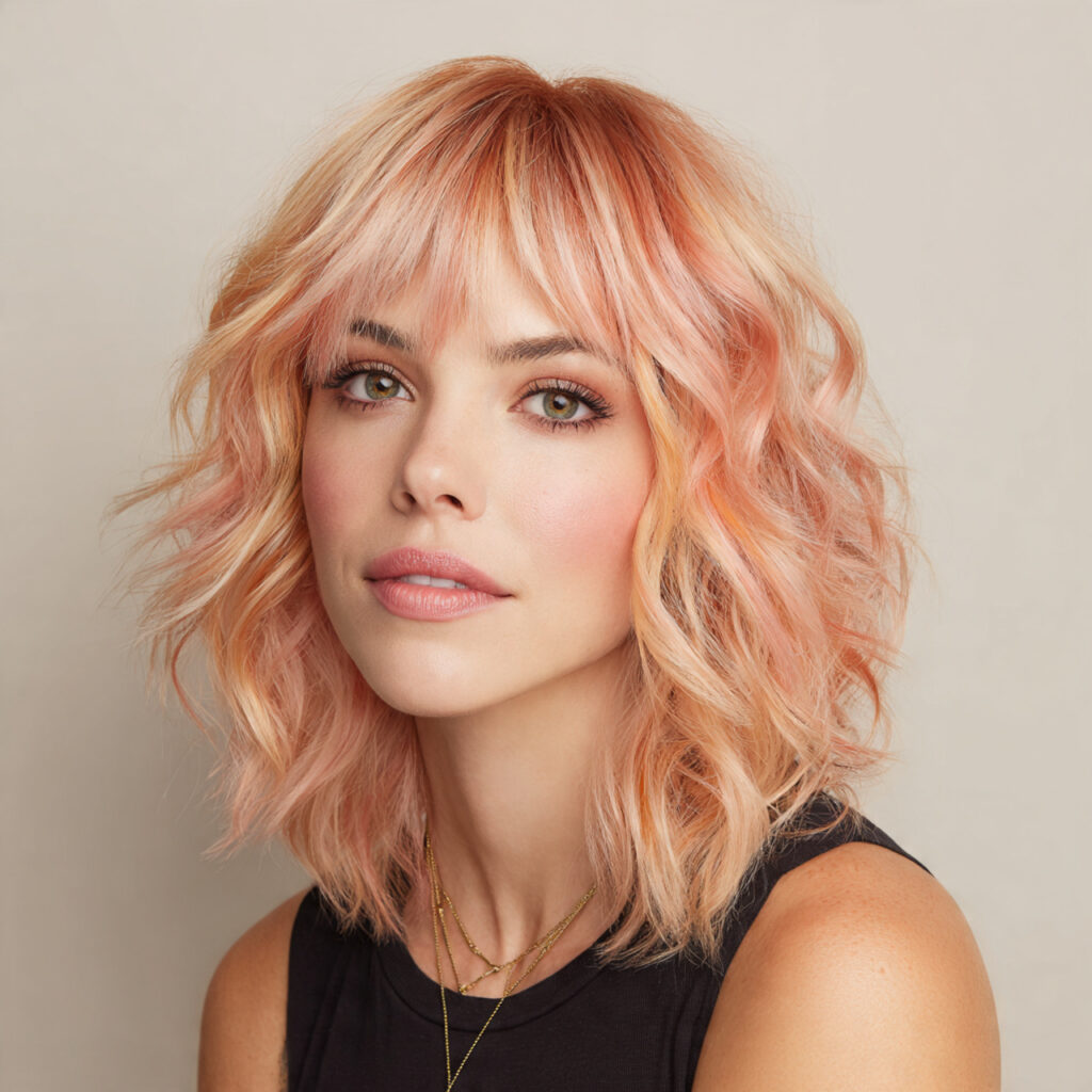 Peach Sorbet Pastel Highlight Ideas