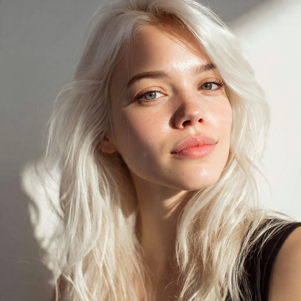 Warm White Hair Color Ideas