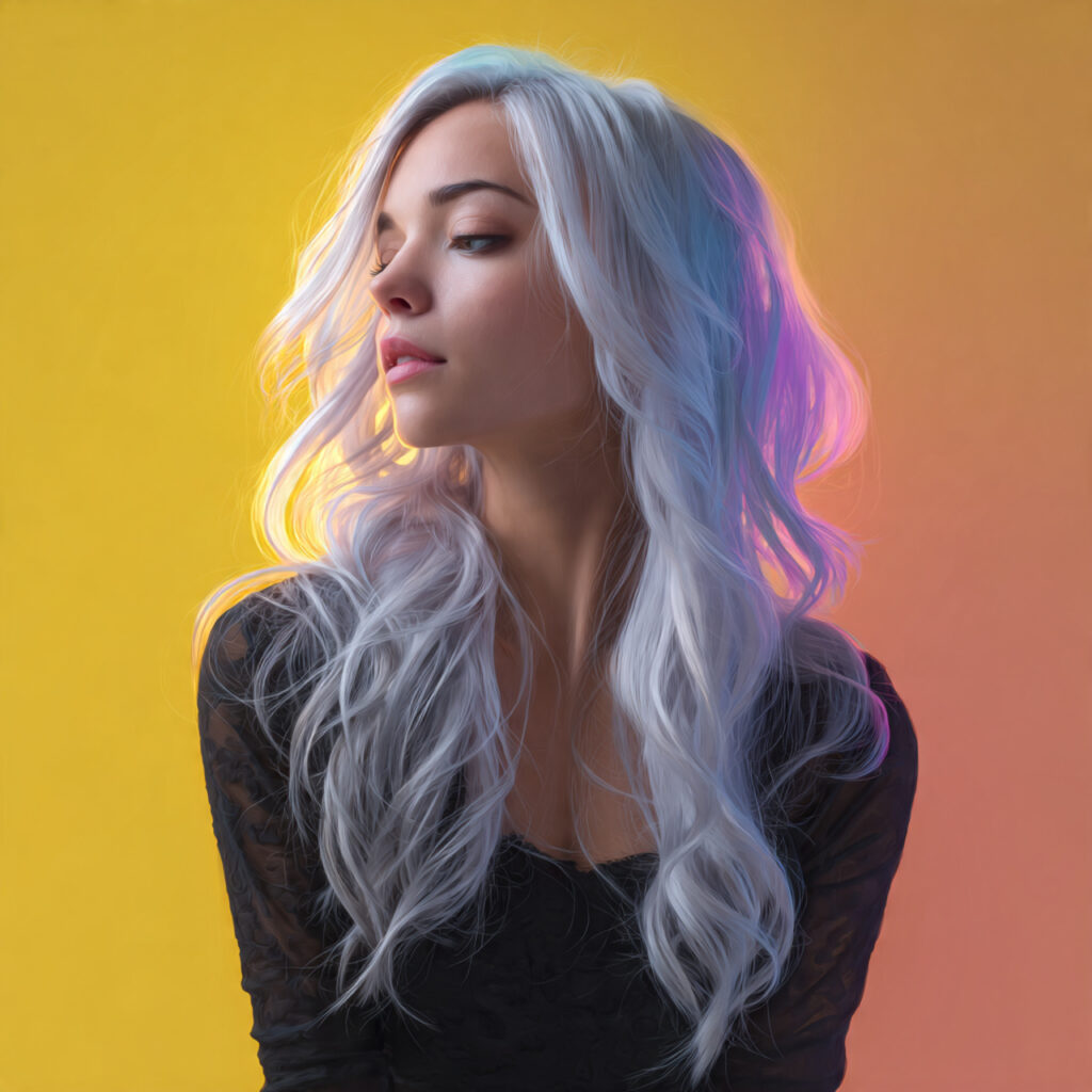 White Ombre Hair Color Ideas