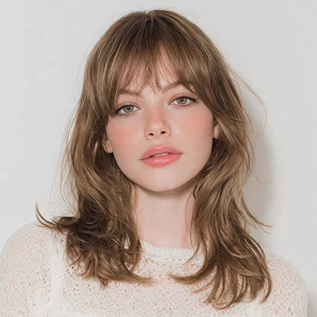 Wispy Butterfly Haircut Curtain Bangs