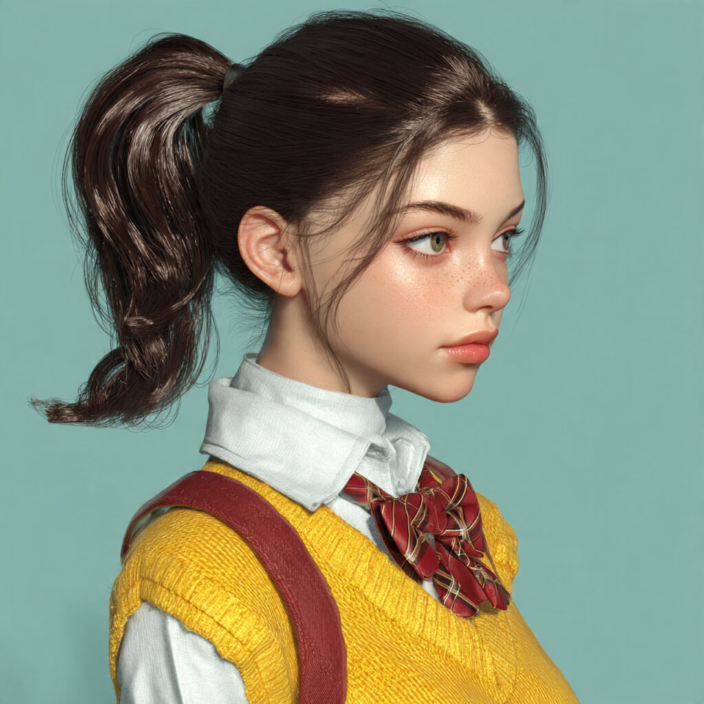 School Hairstyles Ideas for Ponytail Styles