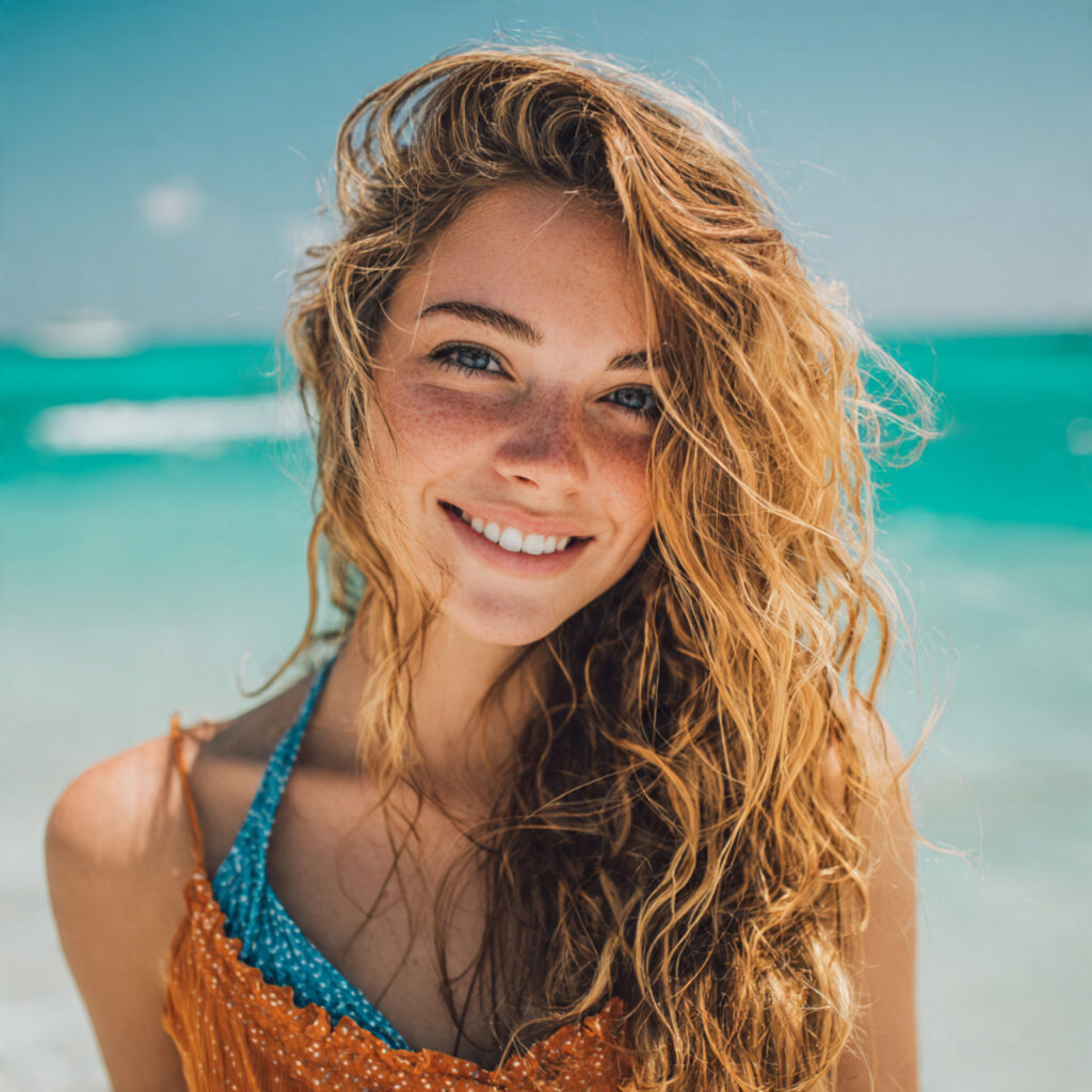 Beachy textured waves idea