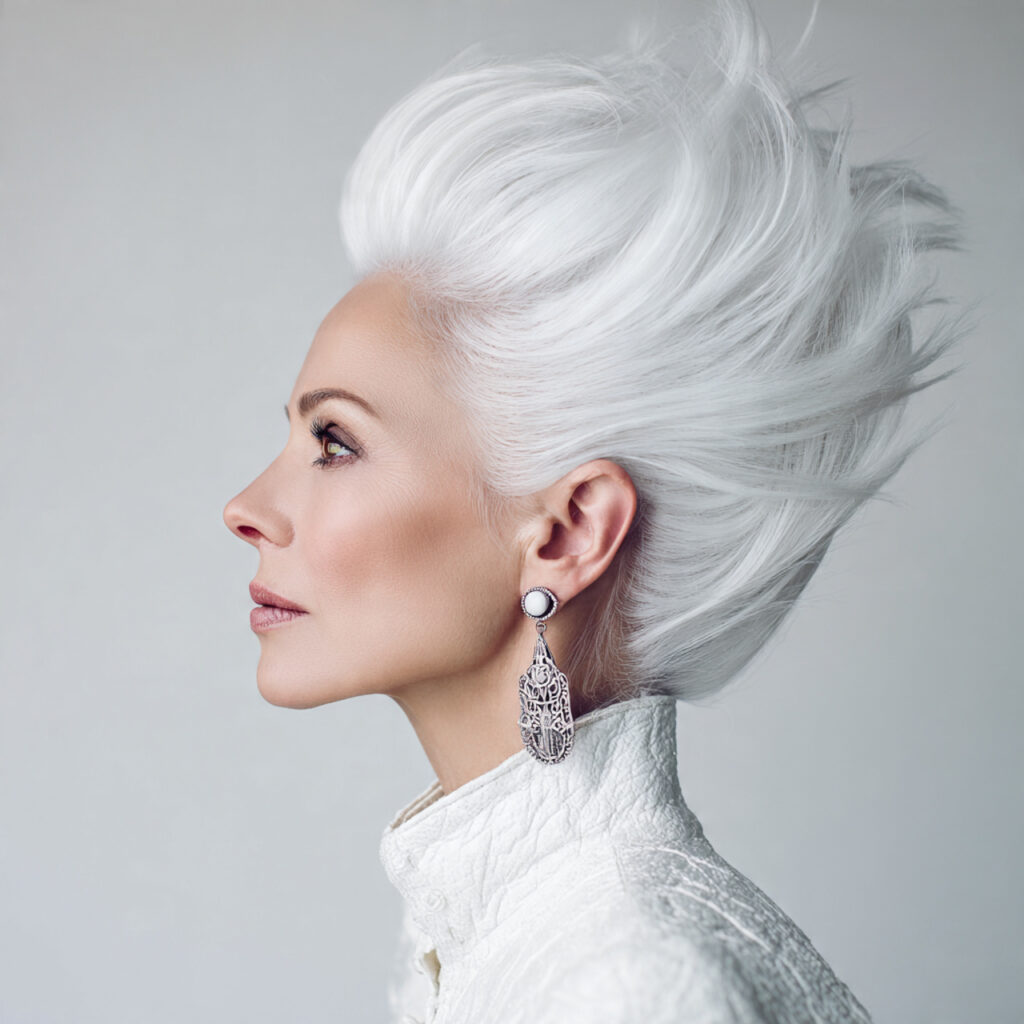 High-Fashion White Hair Color Ideas