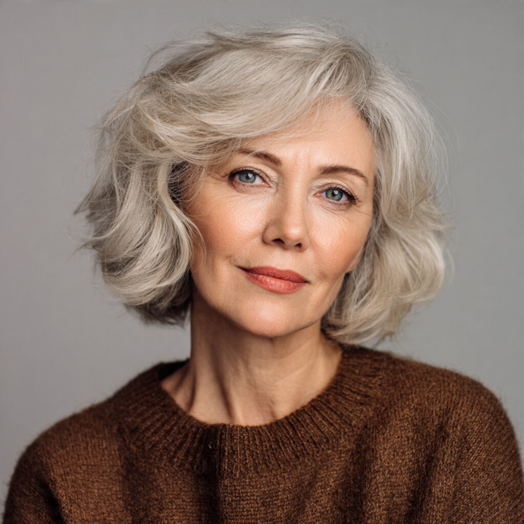 Voluminous Bob Ideas for Older Women with Thin Hair