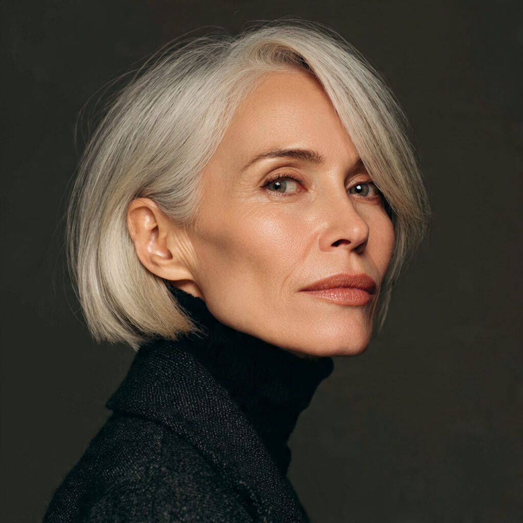 Minimalist Bob Ideas for Older Women with Thin Hair