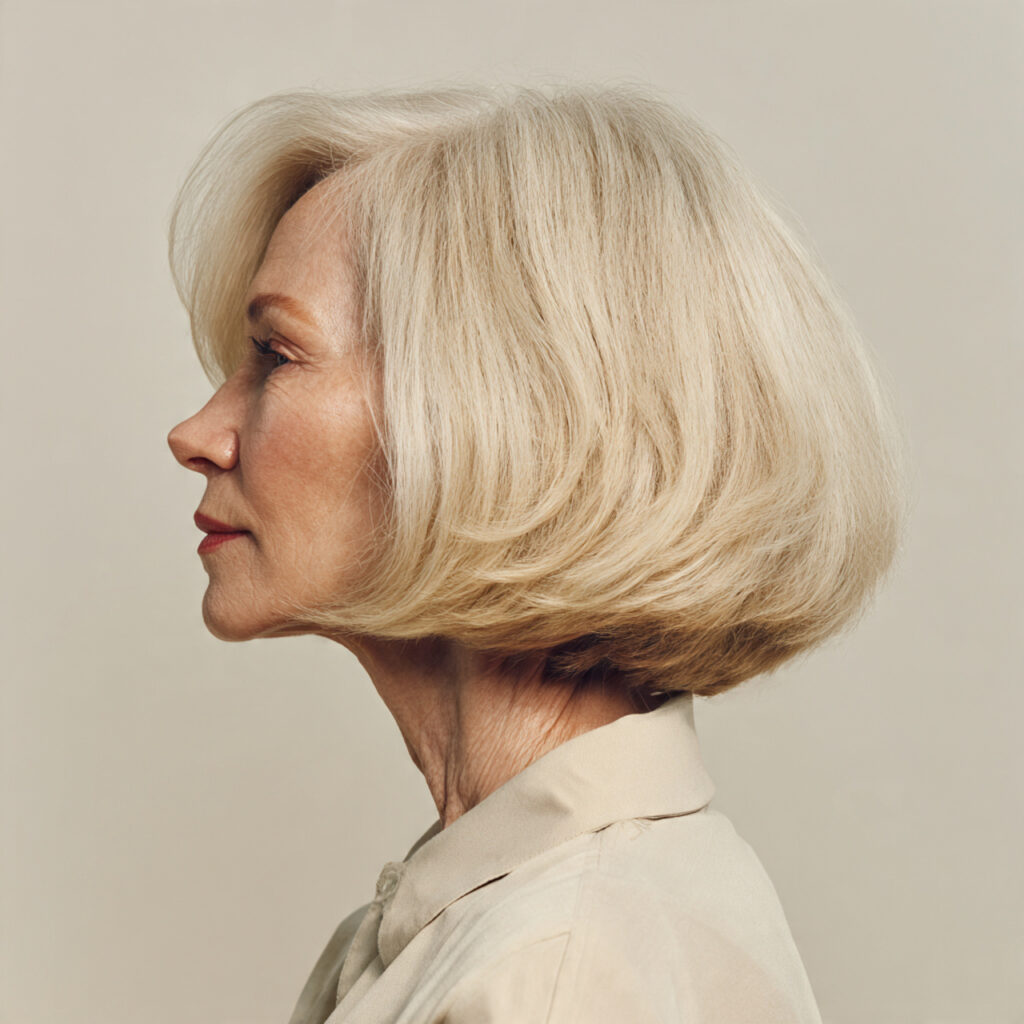 Rounded Bob Ideas for Older Women with Thin Hair