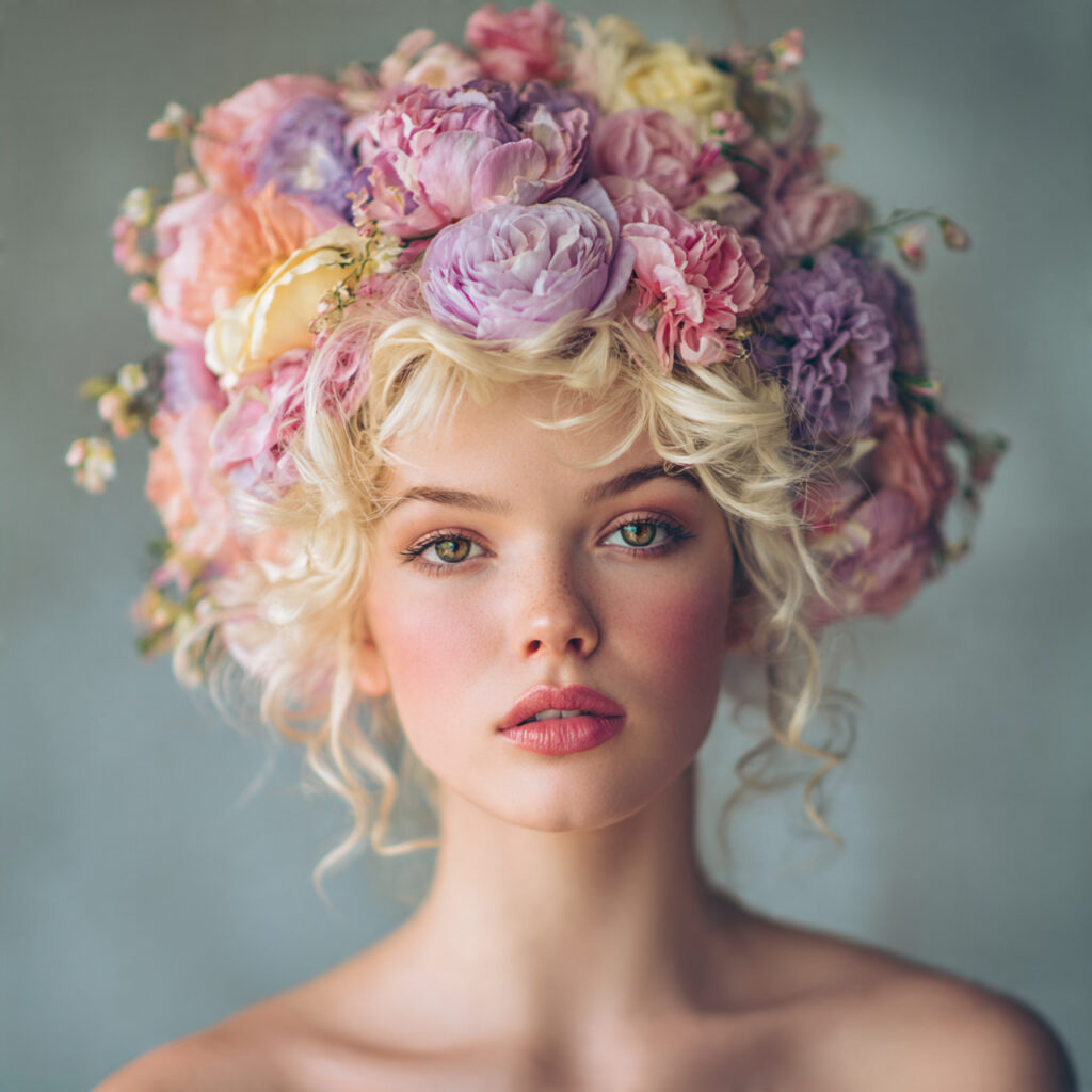 Floral Festive Hairstyle Aesthetic Ideas