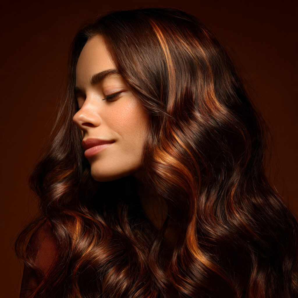 Chocolate to Caramel Melting Hair Color Ideas