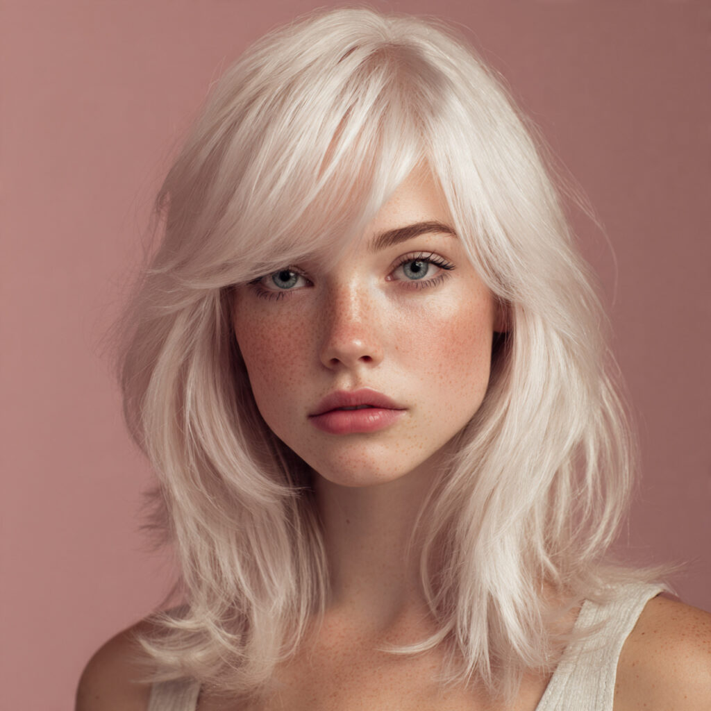 Medium-length wolf cut idea