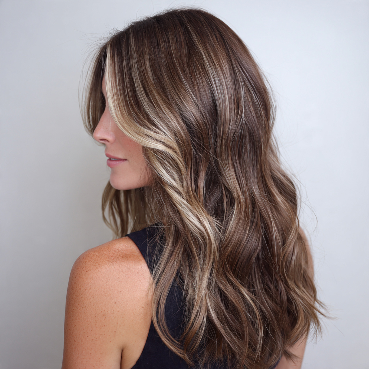 Brown Hair with Blonde Highlights