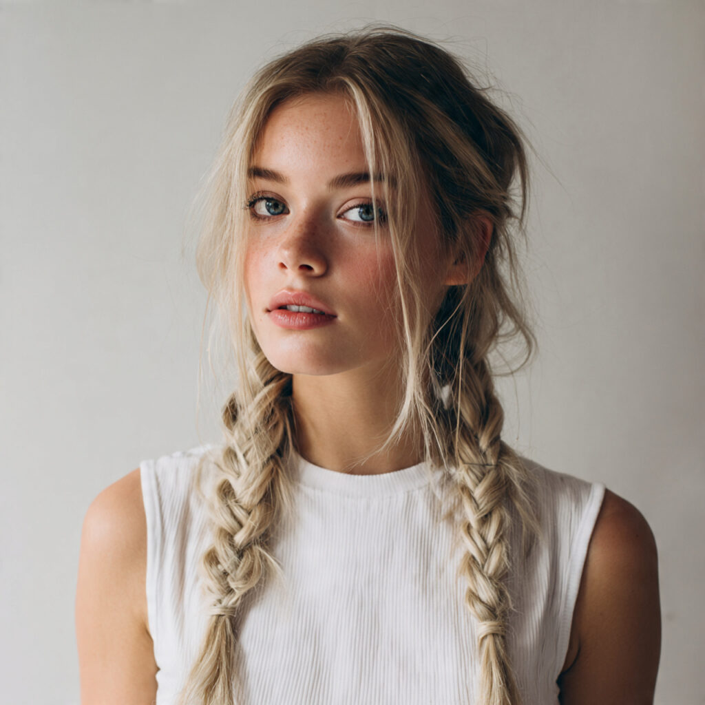Minimalist Boho Braids for Long Hair