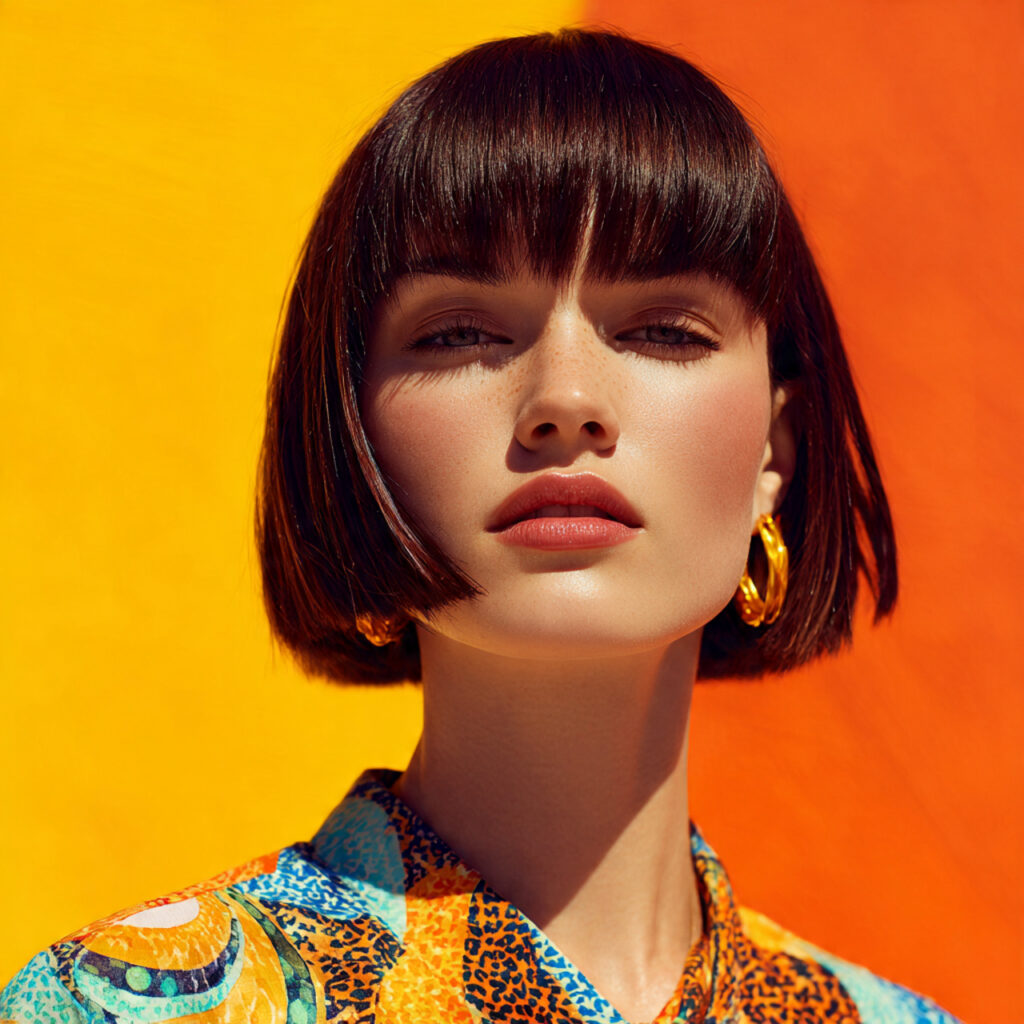 Chin-Length 90s Bob Hairstyle Ideas