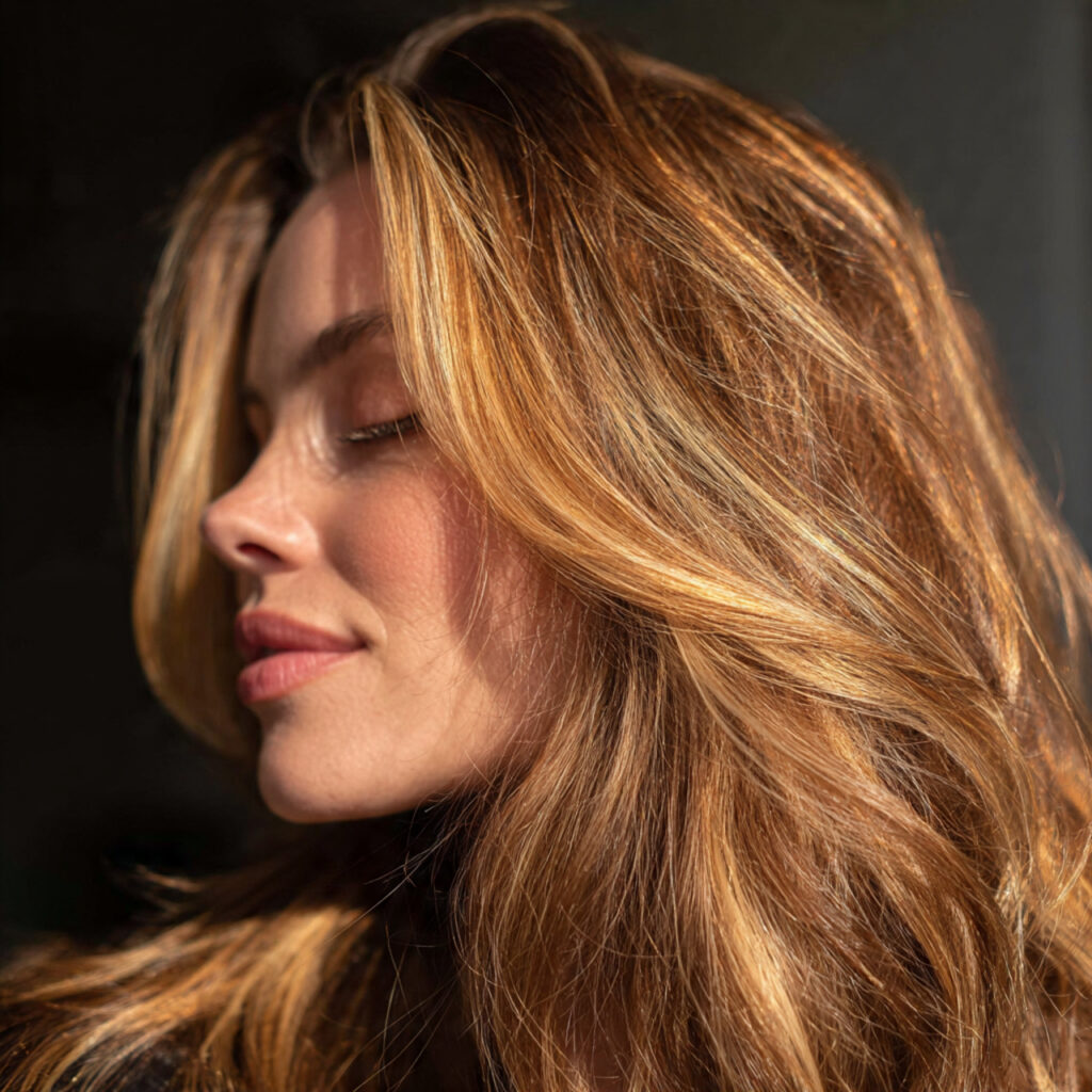 Caramel Blonde Blends for Brown Hair