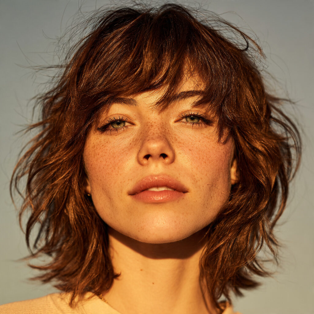 Wispy ends wolf cut idea