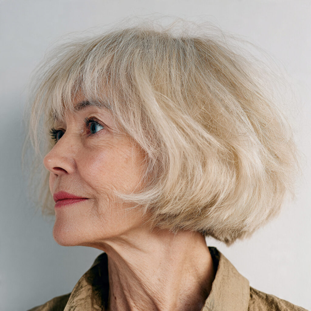 Wispy Bob Ideas for Older Women with Thin Hair