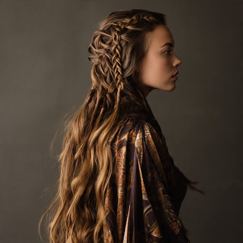 Creative Boho Braids for Flowing Long Hair