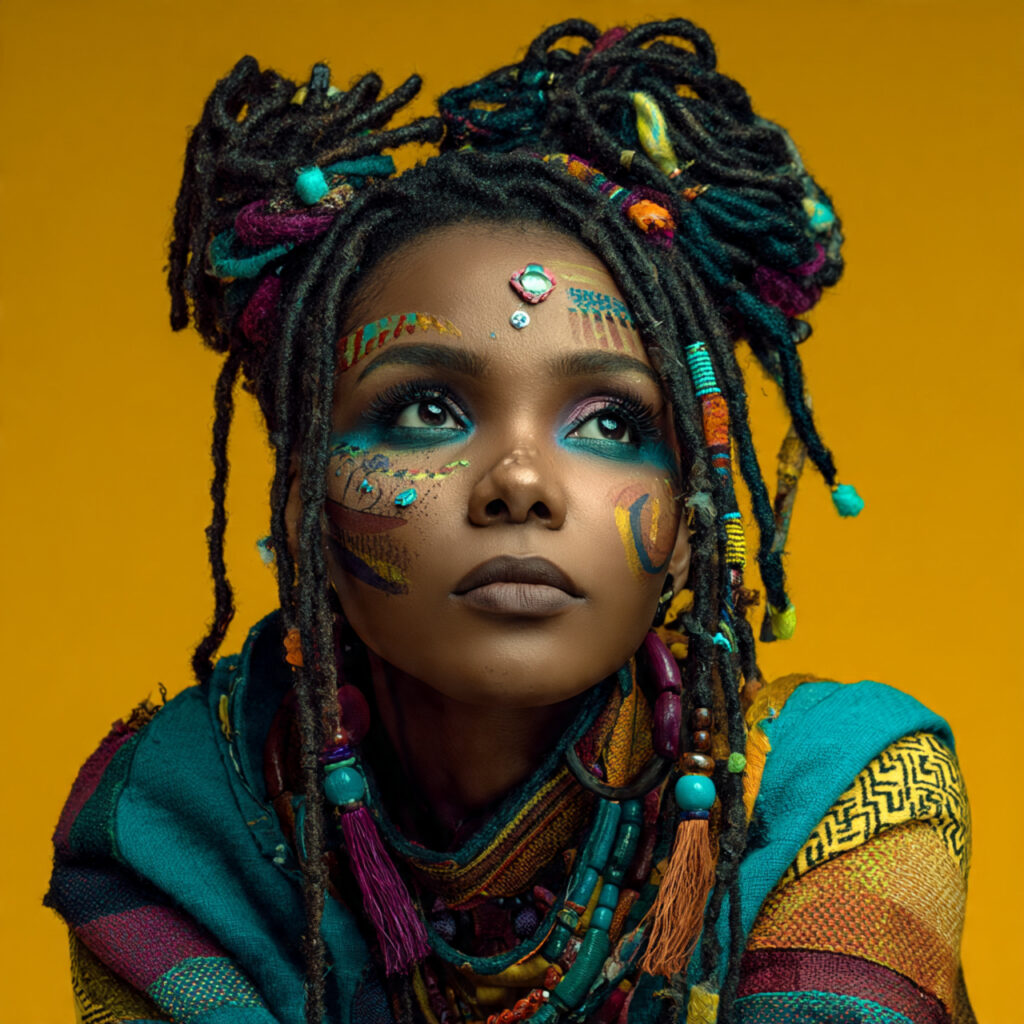 Faux Locs with Beads Hairstyle Ideas
