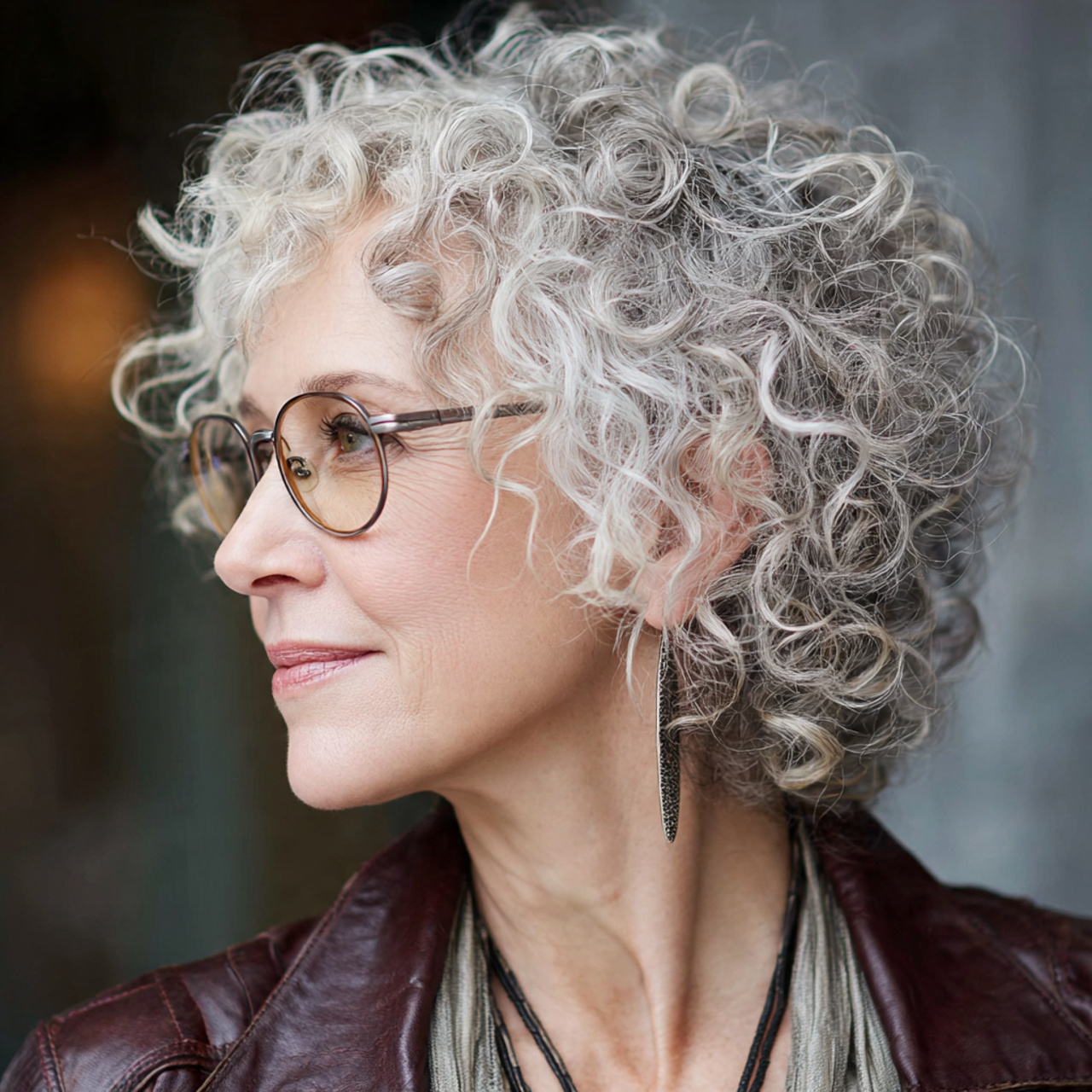 Curly Hairstyle for Women Over 50