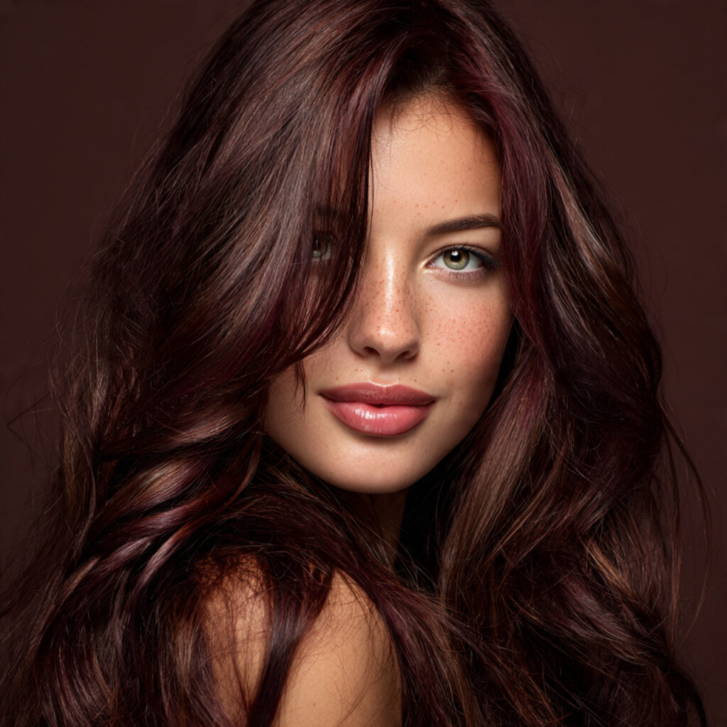 34 Romantic Valentine's Hair Color 2026 Ideas That Define Modern Romance 16 Romantic Cocoa Berry Hair Color Ideas