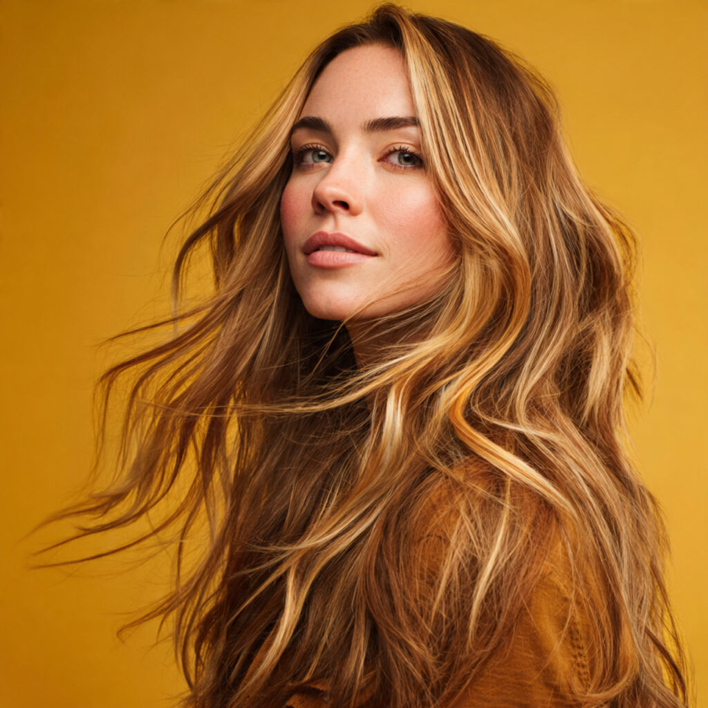 Honey Balayage with Warm Blonde Ribbons Ideas