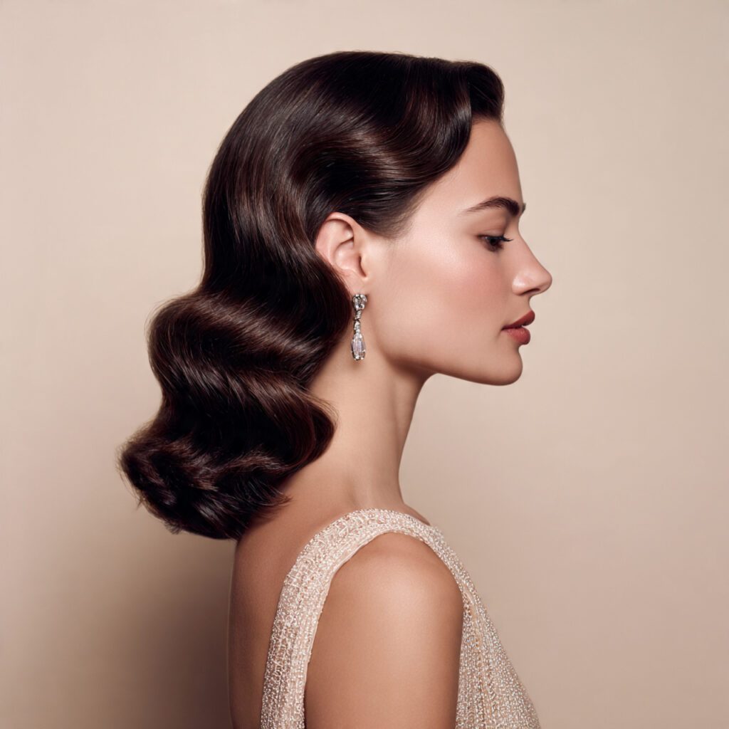 Elegant Low Wavy Holiday Hairstyle Ideas