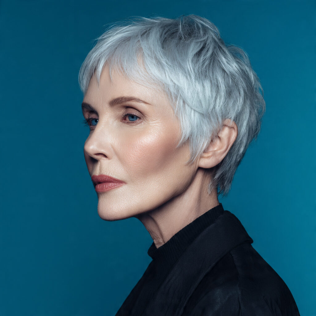 Chic Gray Pixie Ideas