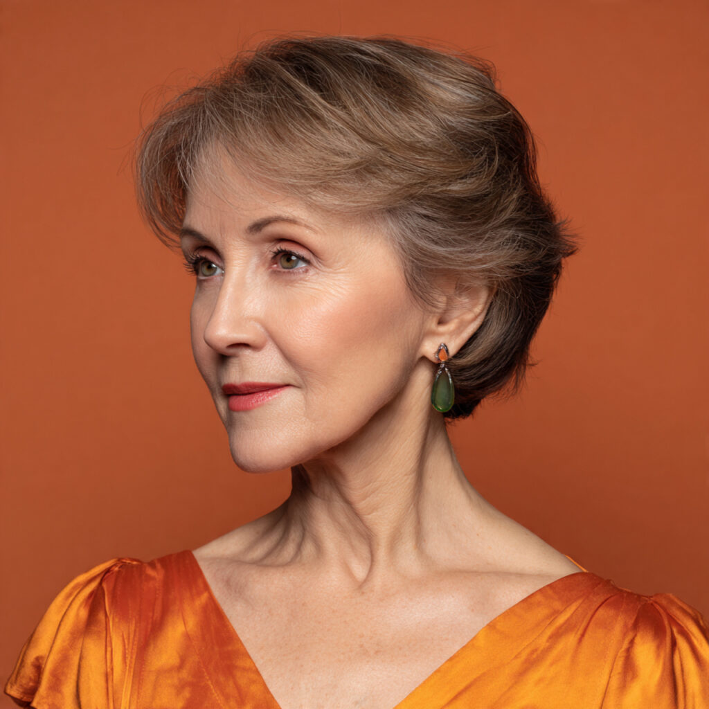 Side-Swept Short Hair Ideas