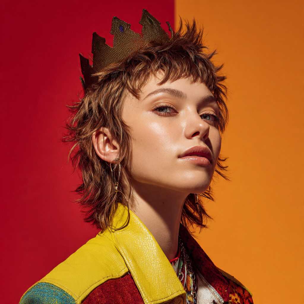 37 Creative Shaggy Mullet Hairstyle Women Ideas for Every Style 4 Short Shaggy Mullet with Bold Volume Ideas