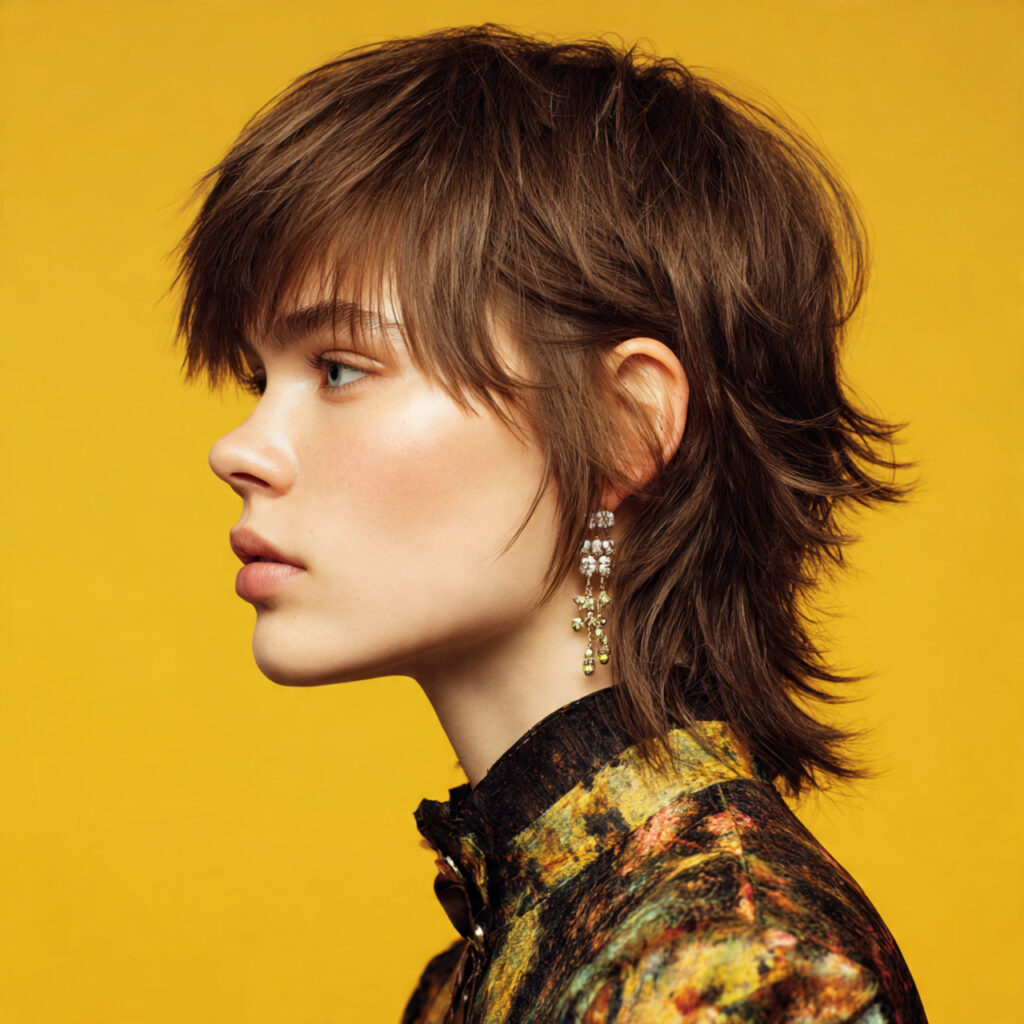 37 Creative Shaggy Mullet Hairstyle Women Ideas for Every Style 31 Chic Shaggy Mullet with Polished Texture Ideas