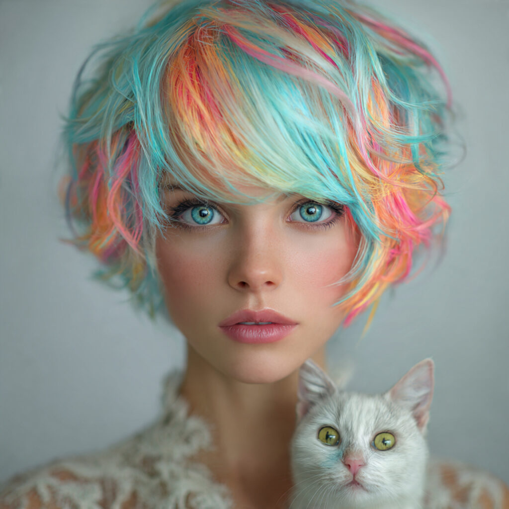 Elegant Kitty Haircut Idea