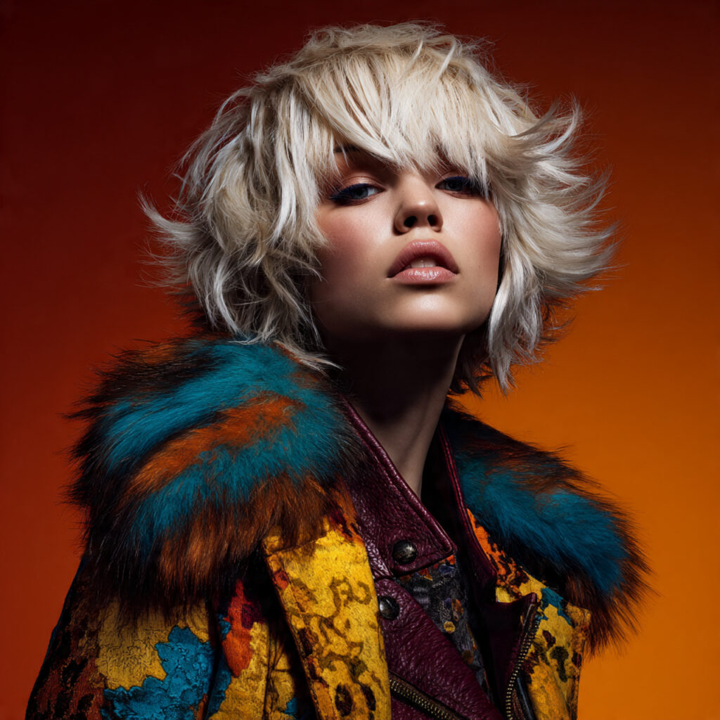 Runway-inspired wolf cut idea