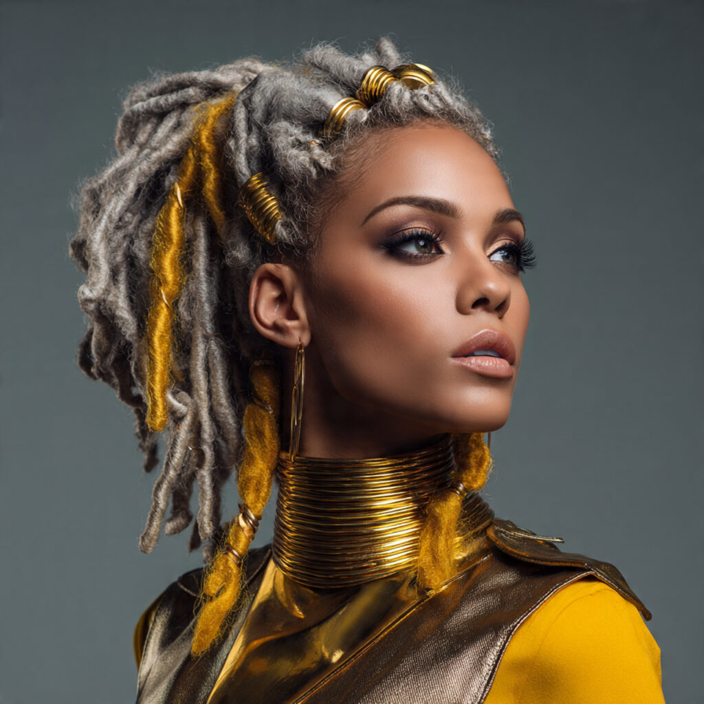 Faux Locs with Cuffs Hairstyle Ideas
