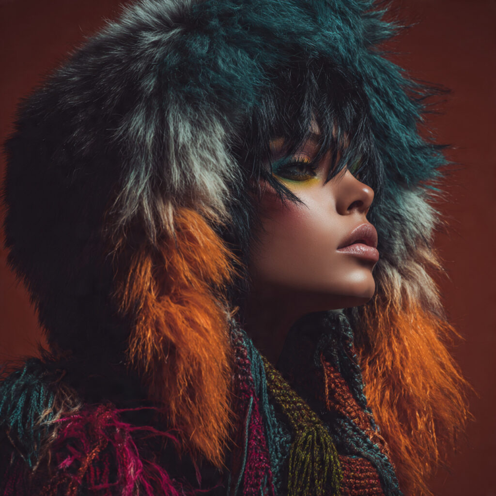 Editorial-style wolf cut idea