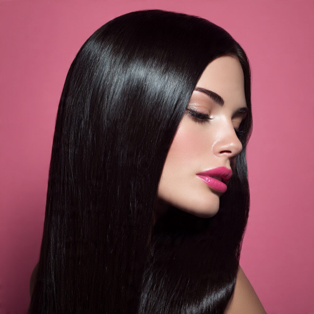 Glossy Jet Brunette Ideas