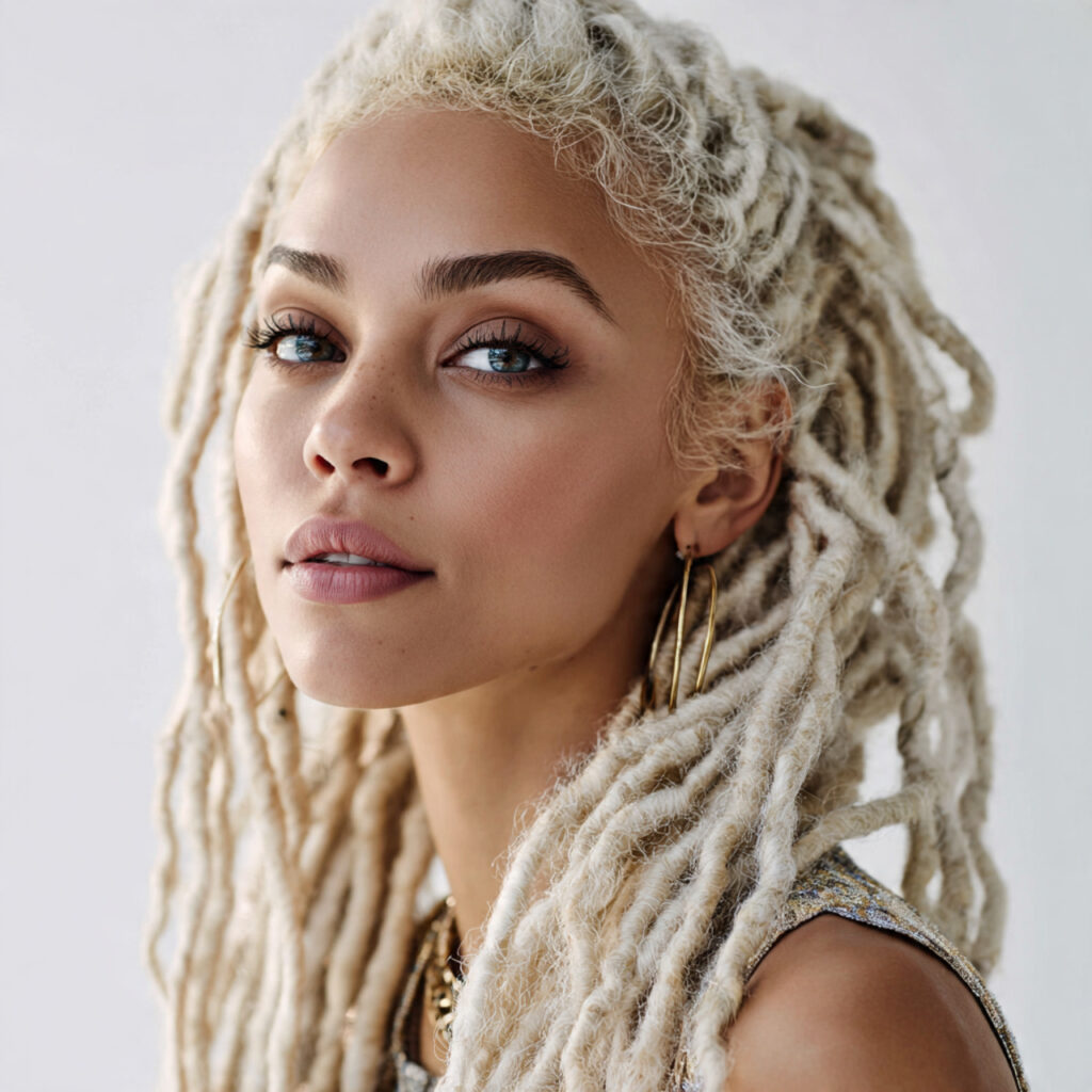 Blonde Faux Locs Hairstyle Ideas