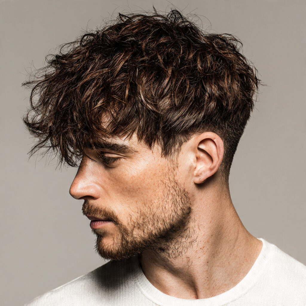 Textured Edgar Haircut Idea