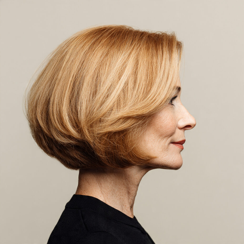 Tapered Bob Ideas for Women Over 50