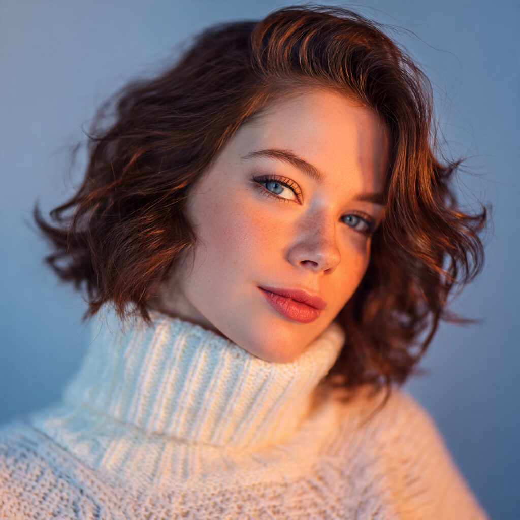 Soft Winter Waves Hair Idea