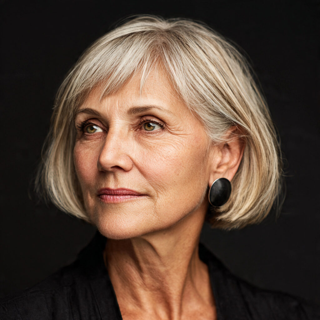 Face-Framing Bob Ideas for Older Women with Thin Hair