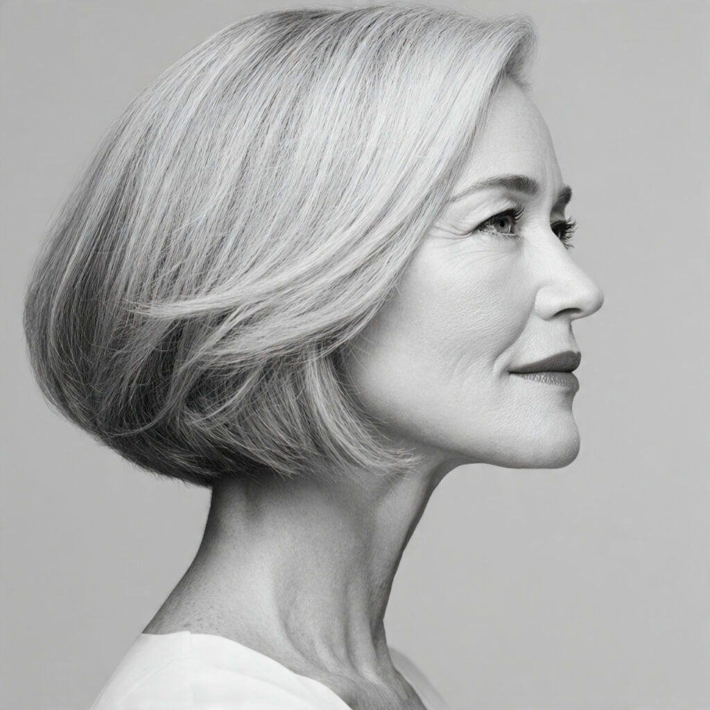 Classic Chin-Length Bob Ideas for Mature Women